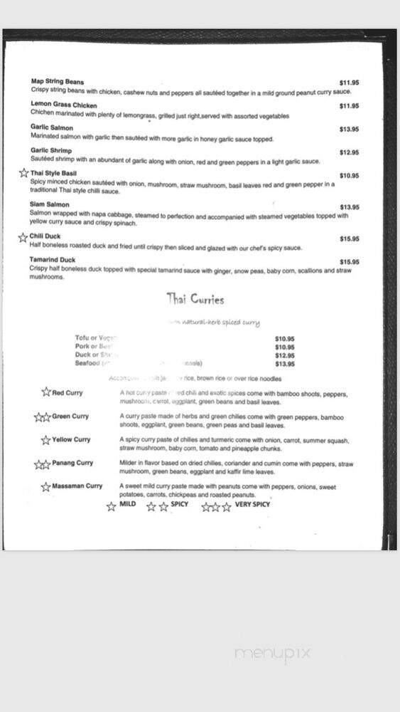 Map of Thailand - Cleveland, OH menu_pic