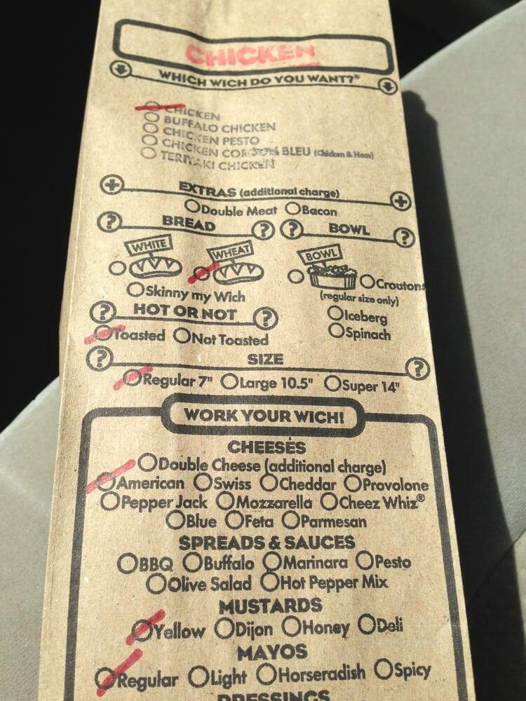 Which Wich - Columbia, SC menu_pic