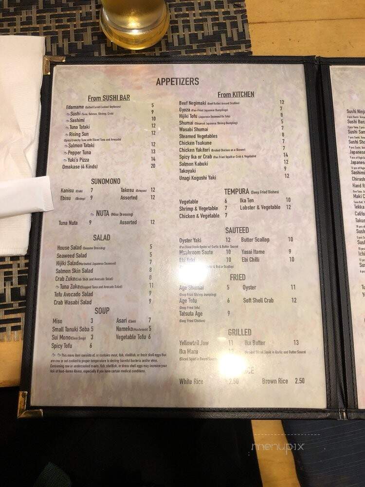 Takumi - Commack, NY menu_pic