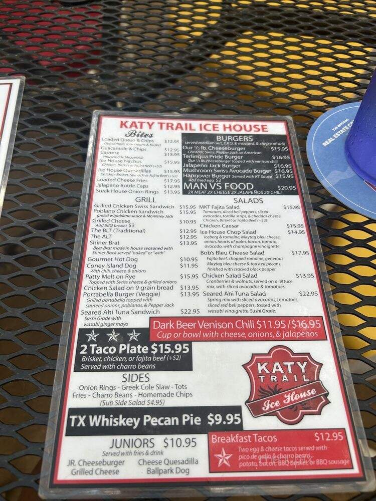 Katy Trail Ice House - Dallas, TX menu_pic