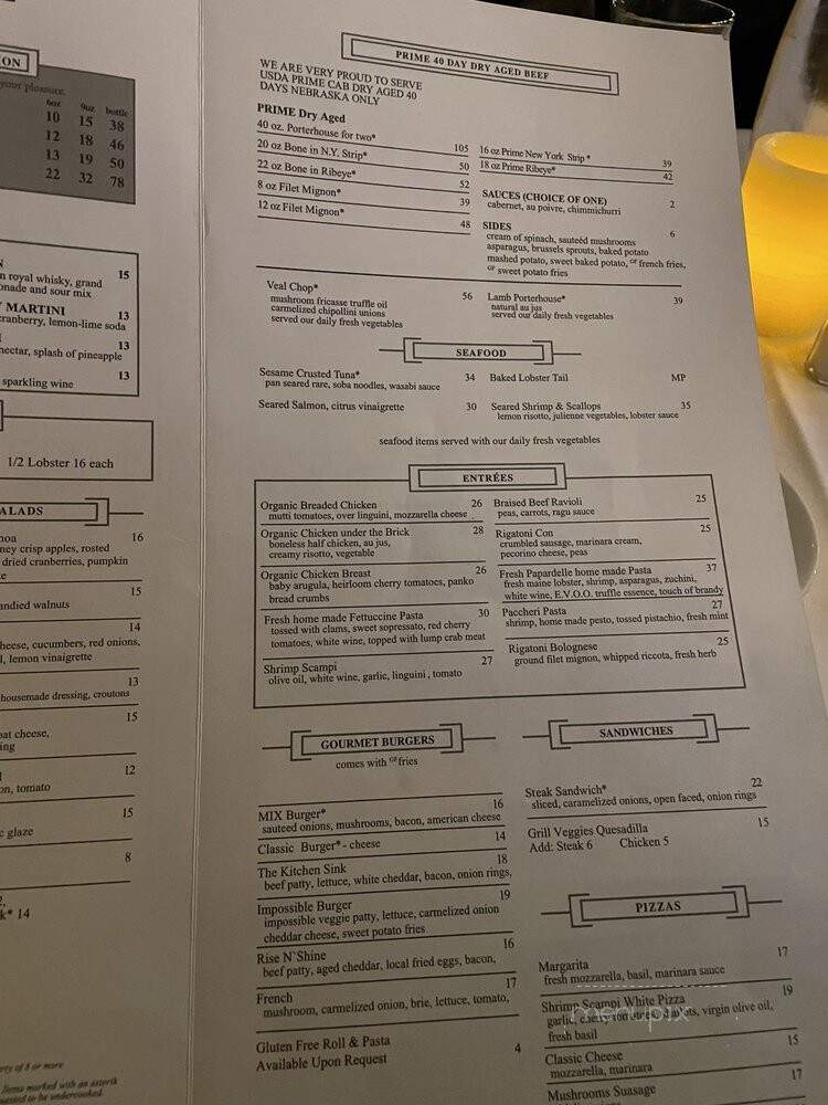 Max40 - Danbury, CT menu_pic