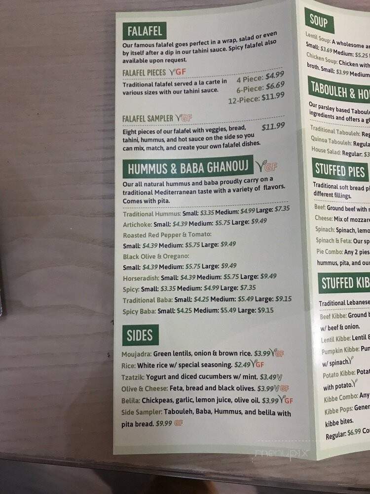 Kibberia Middle Eastern Restaurant and Cafe - Danbury, CT menu_pic