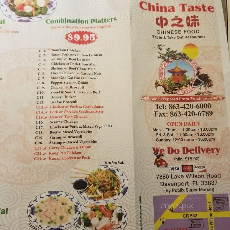 China Taste - Davenport, FL menu_pic