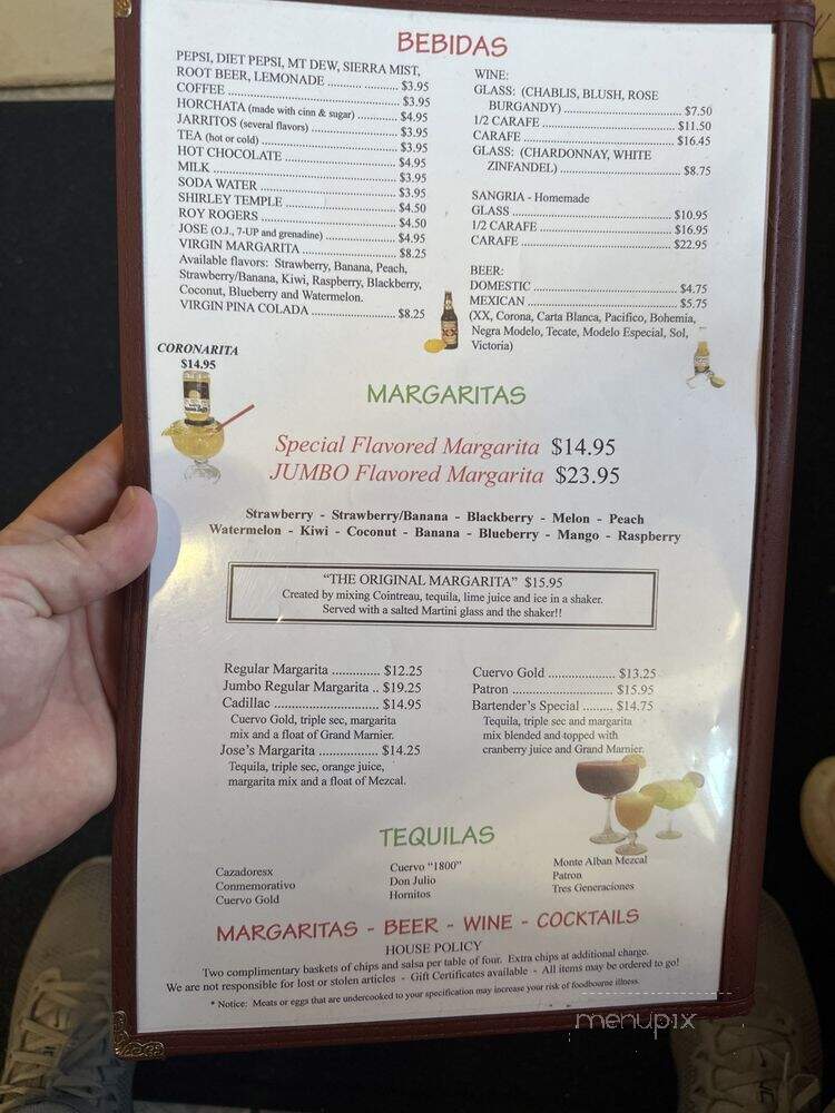 El Ranchito - Davenport, WA menu_pic