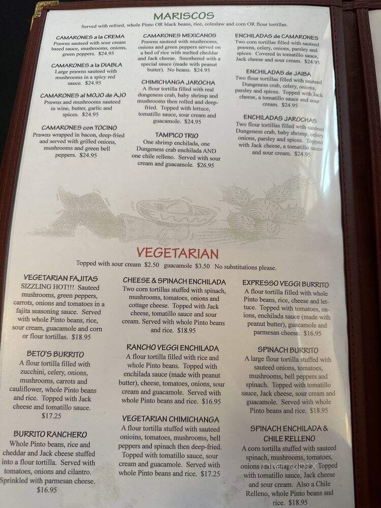 El Ranchito - Davenport, WA menu_pic