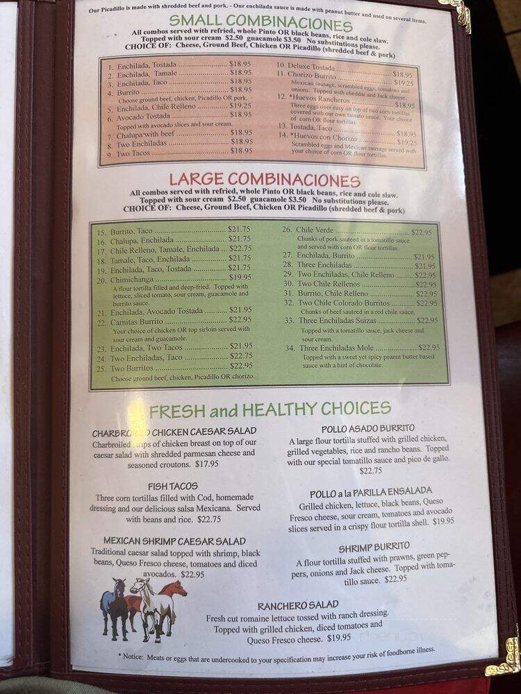 El Ranchito - Davenport, WA menu_pic