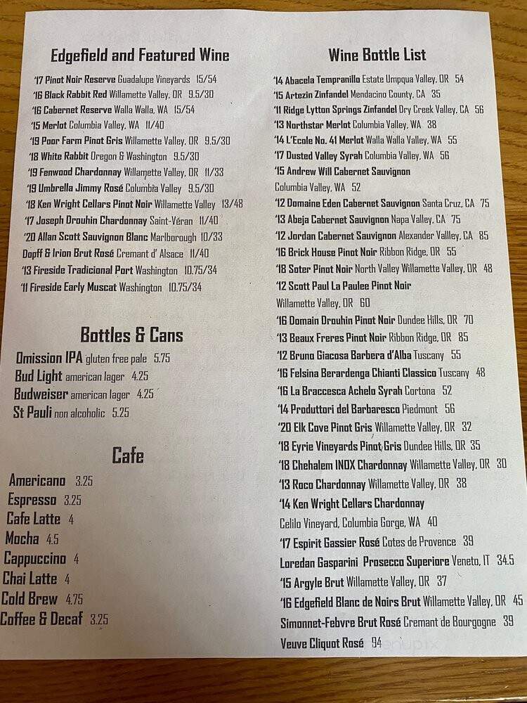 Zeus Cafe - Portland, OR menu_pic