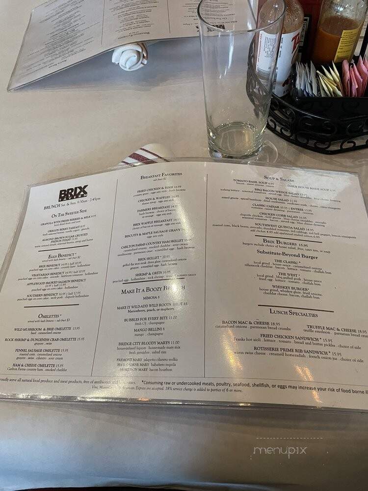 Brix Tavern - Portland, OR menu_pic