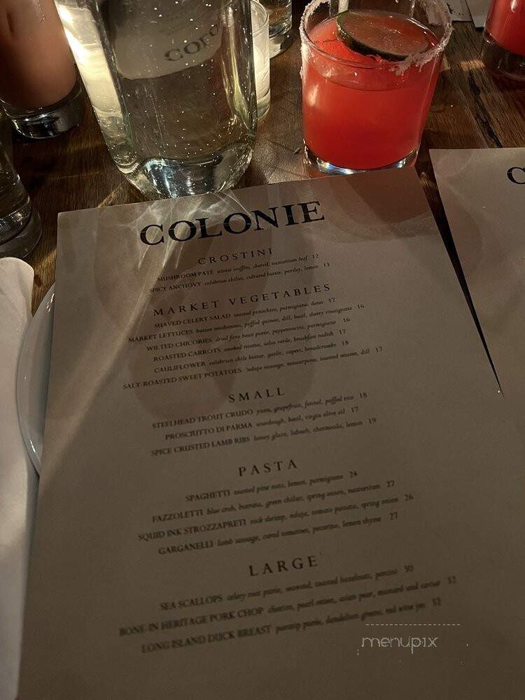 Colonie - Brooklyn, NY menu_pic