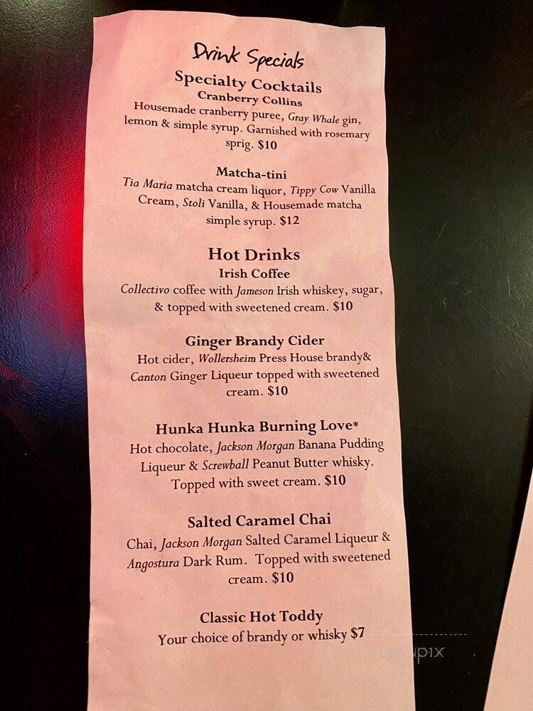 Tipsy Cow - Madison, WI menu_pic