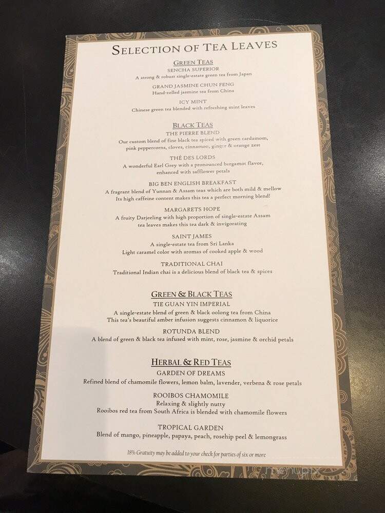 Two E Bar-Lounge - New York, NY menu_pic