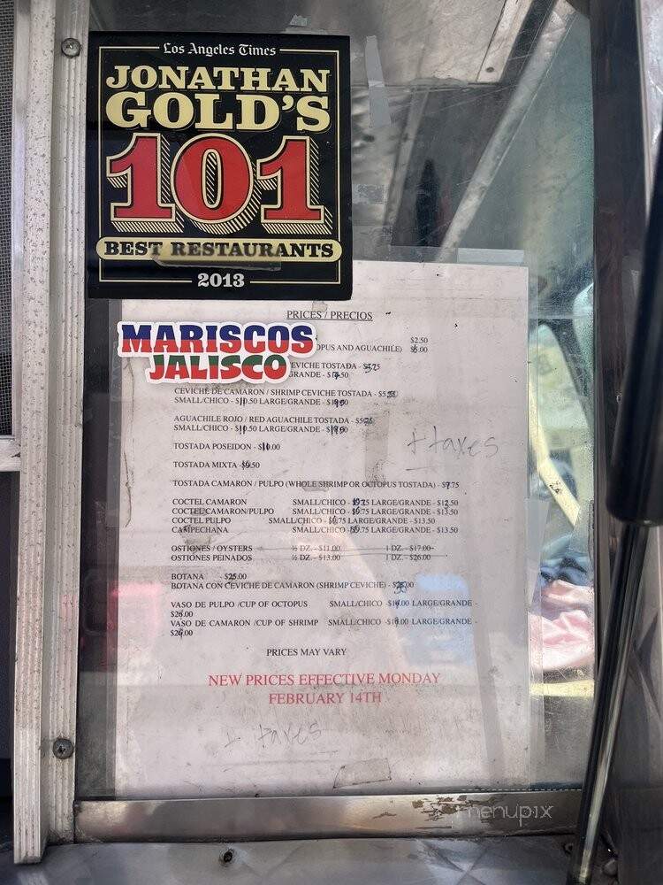 Mariscos Jalisco - Los Angeles, CA menu_pic