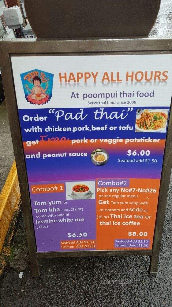 Poompui Thai - Portland, OR menu_pic