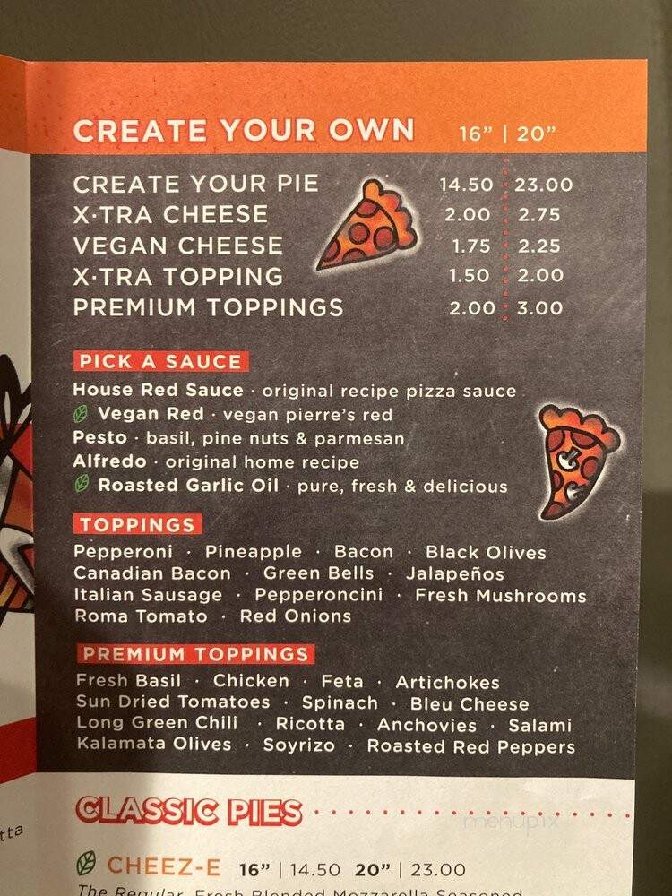 Pizza Joint - El Paso, TX menu_pic