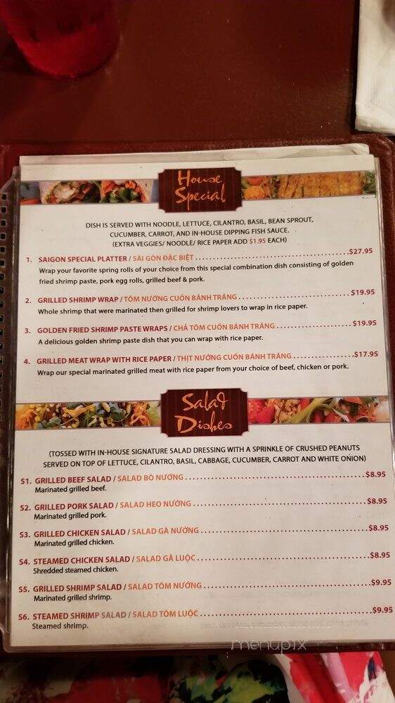 Pho Siagon - Englewood, CO menu_pic