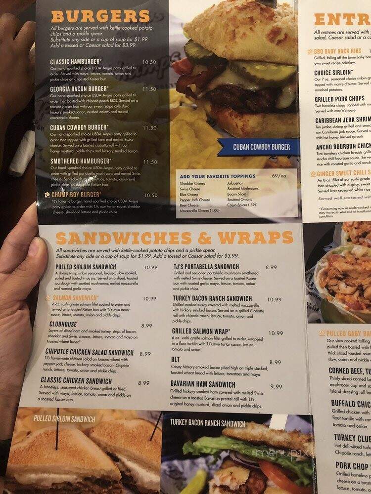 TJ Chumps Inc - Fairborn, OH menu_pic