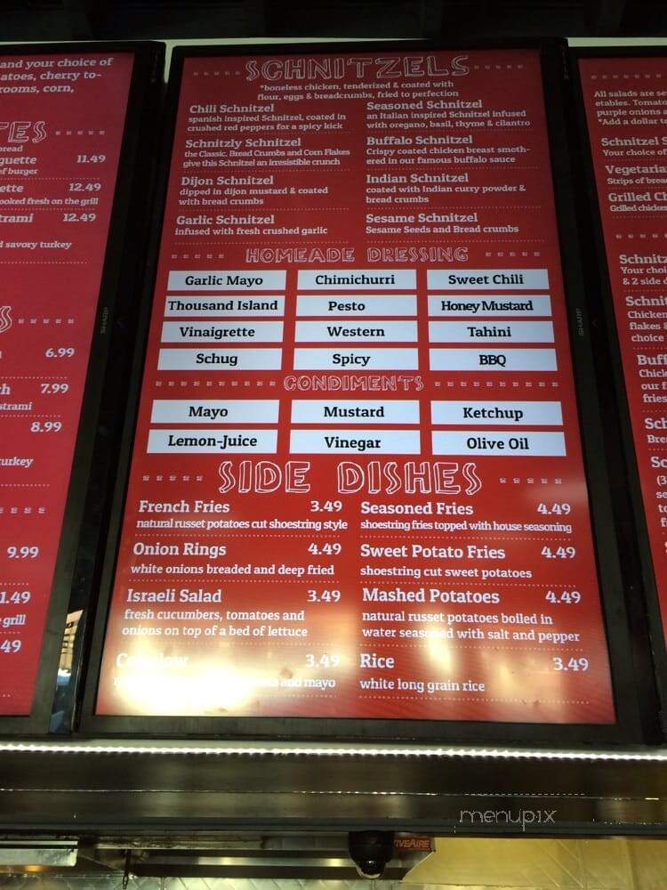 Schnitzly - Los Angeles, CA menu_pic
