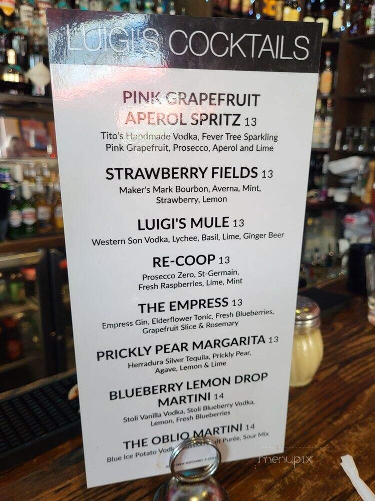 Luigi's Coal Oven Pizza - Fort Lauderdale, FL menu_pic