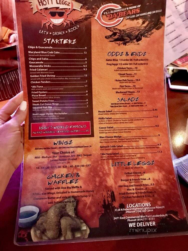 Hott Legg'z - Fort Lauderdale, FL menu_pic