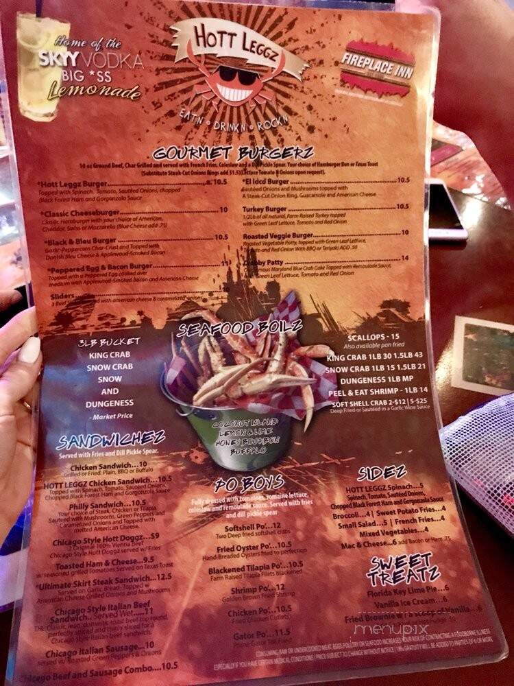 Hott Legg'z - Fort Lauderdale, FL menu_pic