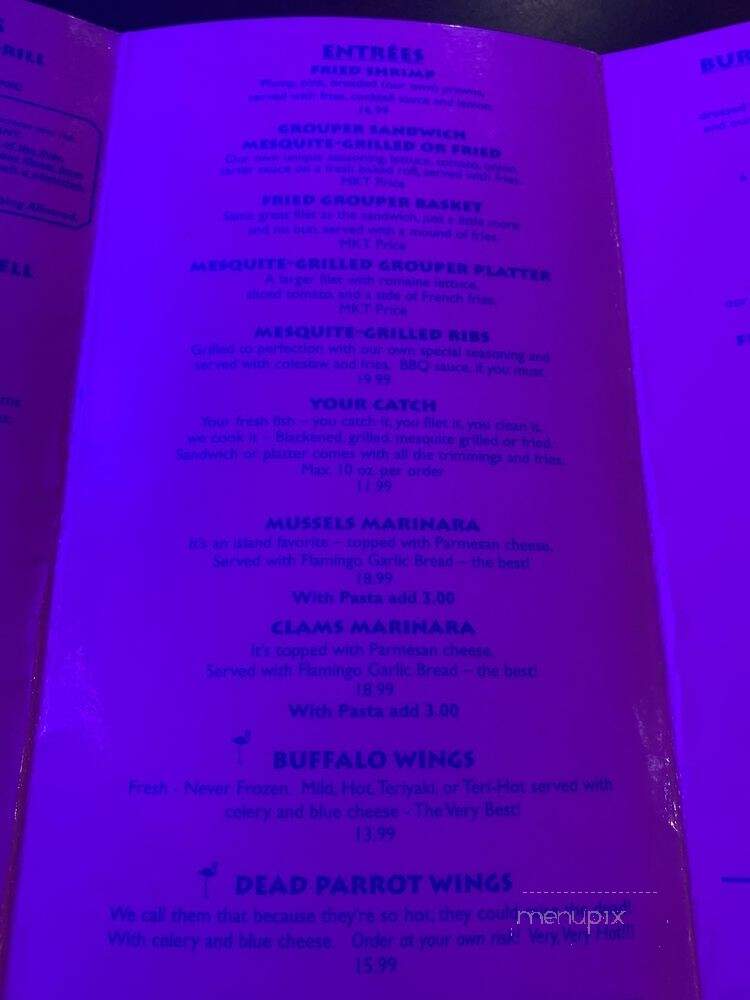 Lazy Flamingo 4 - Fort Myers, FL menu_pic
