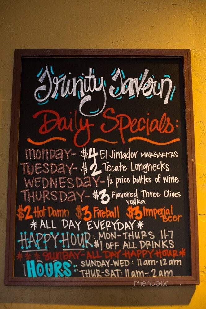 Trinity Tavern - Fort Worth, TX menu_pic