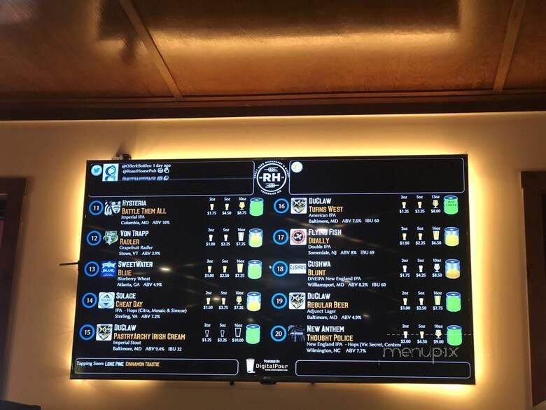 Roasthouse Pub - Frederick, MD menu_pic