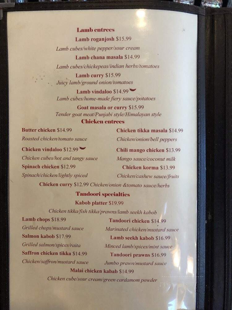 Delhi 6 - Frederick, MD menu_pic