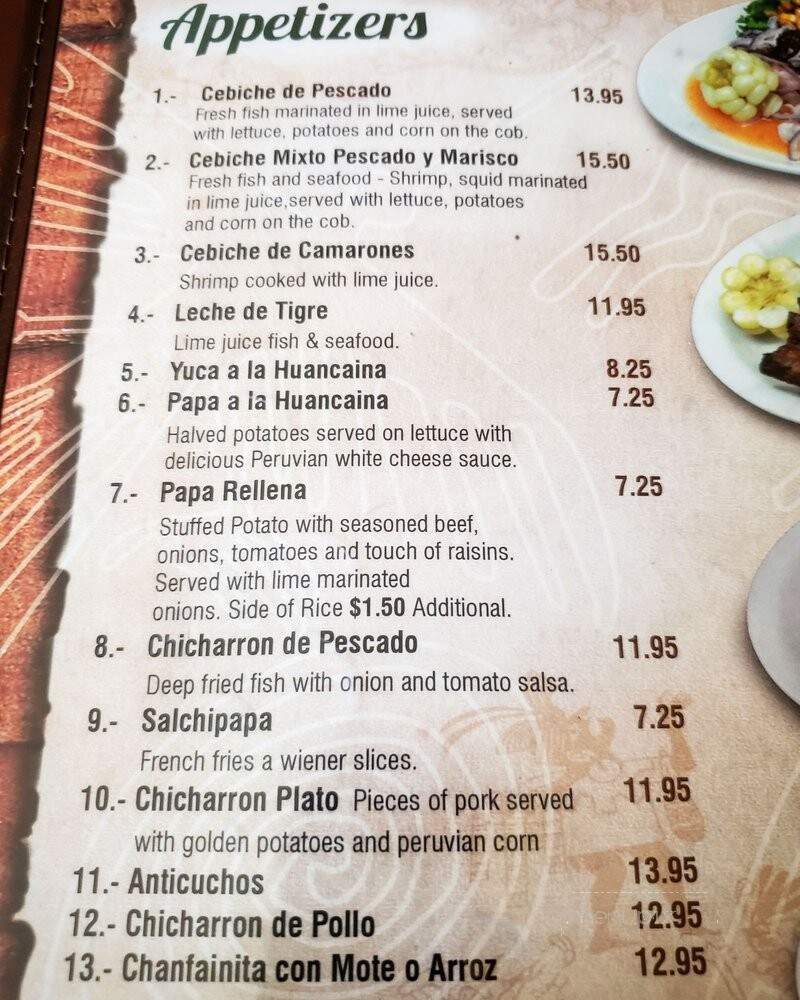 aires del Peru - Garden Grove, CA menu_pic