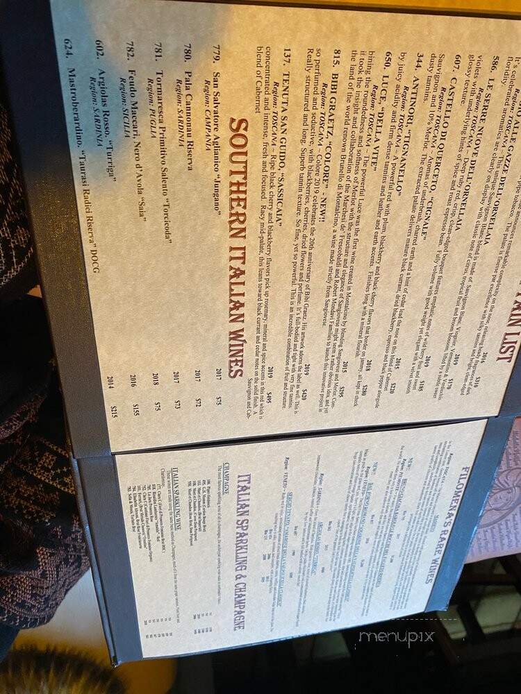 Filomena - Washington, DC menu_pic