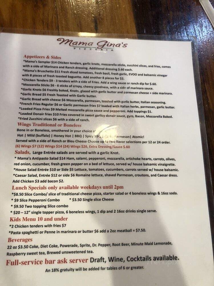 Mama Gina's Pizzeria - Glendale, AZ