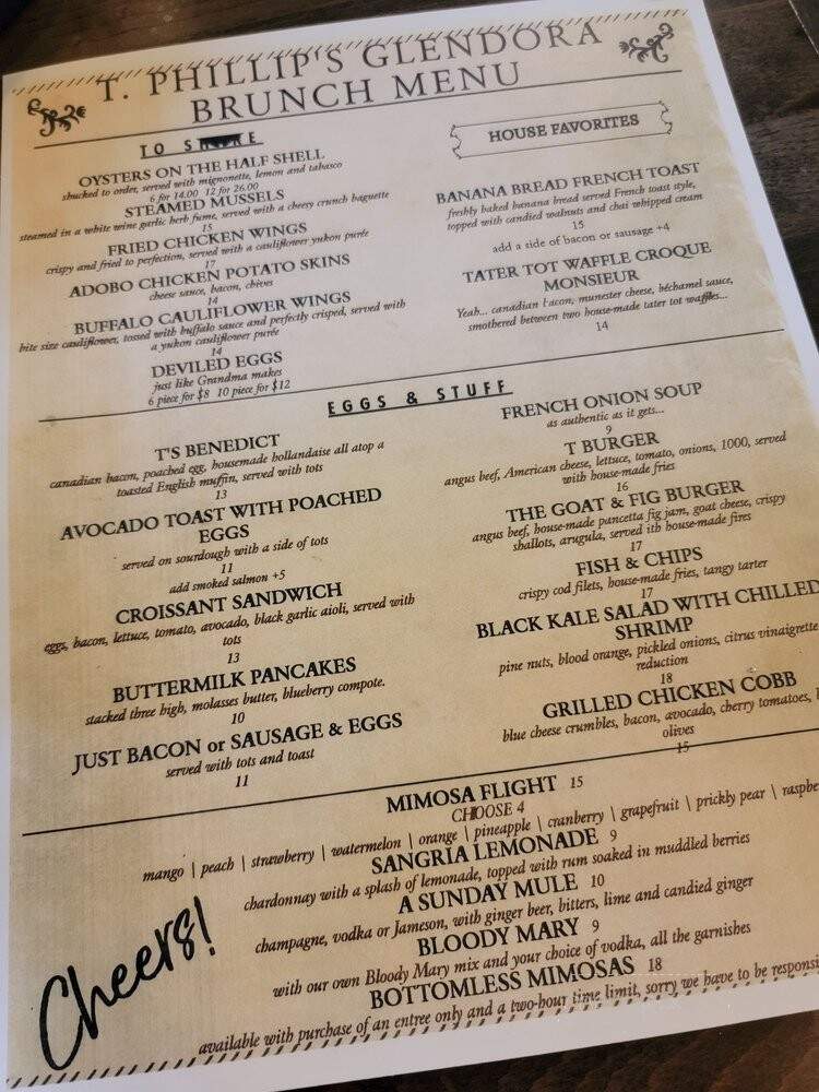 T Phillips Alehouse - Glendora, CA menu_pic