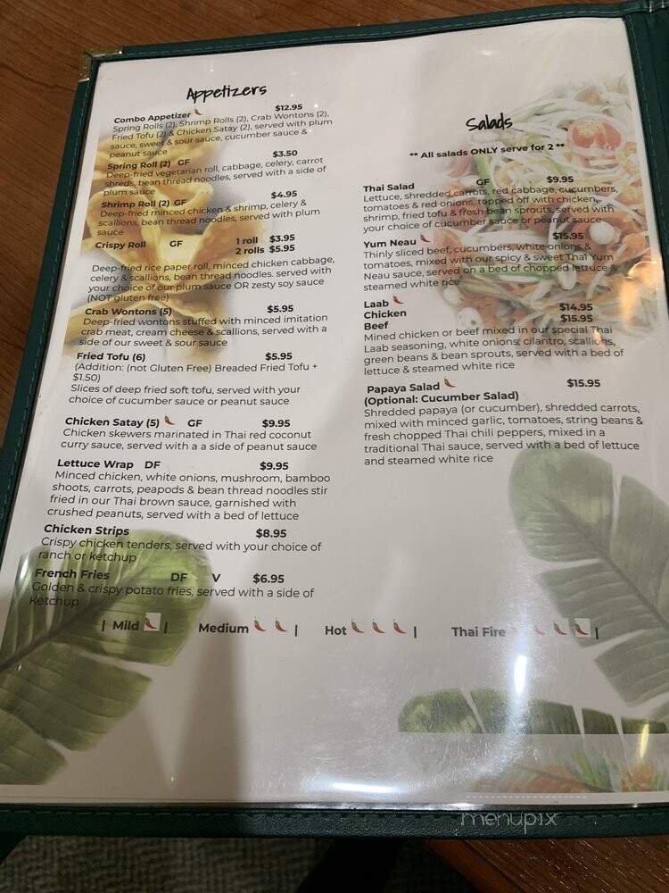 Thai Chef - Grand Rapids, MI menu_pic
