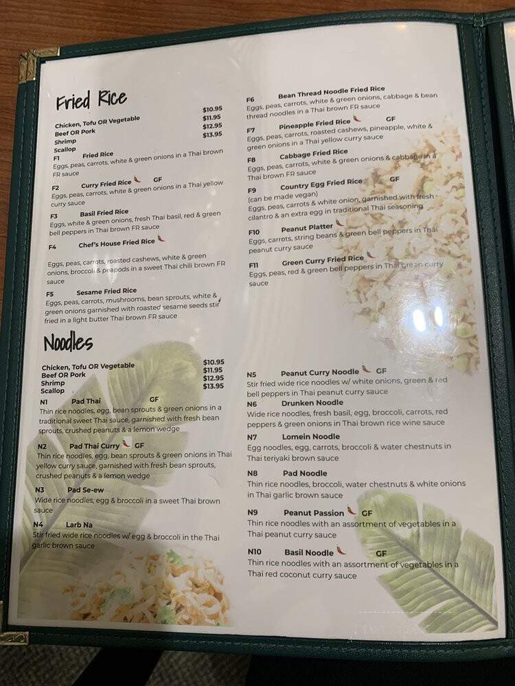 Thai Chef - Grand Rapids, MI menu_pic