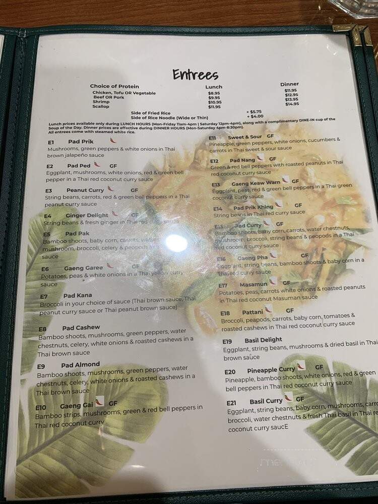 Thai Chef - Grand Rapids, MI menu_pic