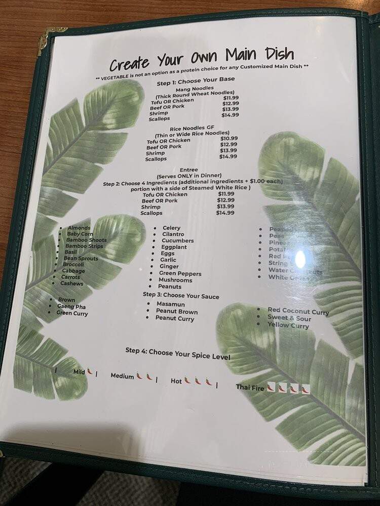 Thai Chef - Grand Rapids, MI menu_pic