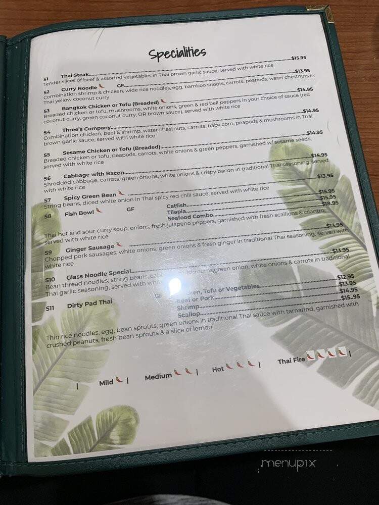 Thai Chef - Grand Rapids, MI menu_pic