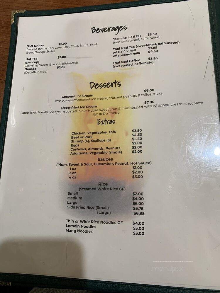 Thai Chef - Grand Rapids, MI menu_pic