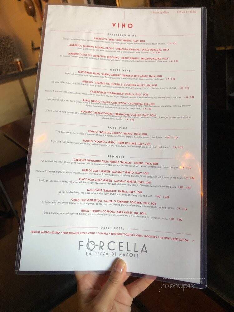 Forcella - Brooklyn, NY menu_pic