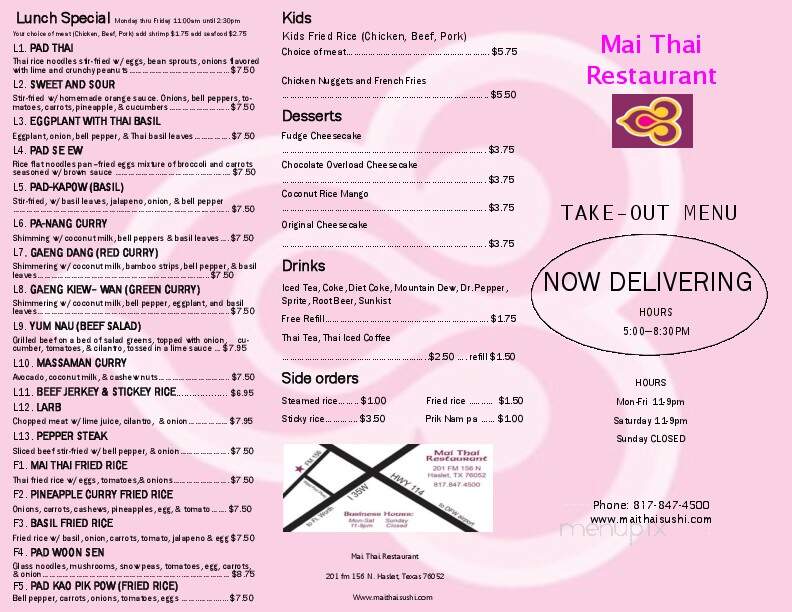 Mai Thai Sushi Restaurant Grill - Haslet, TX