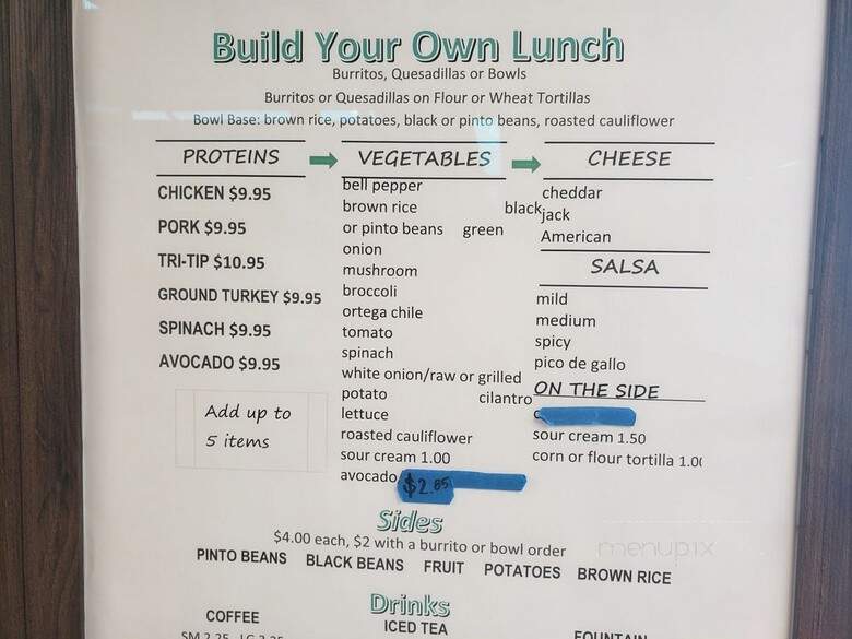 Brother's Burritos - Hermosa Beach, CA menu_pic