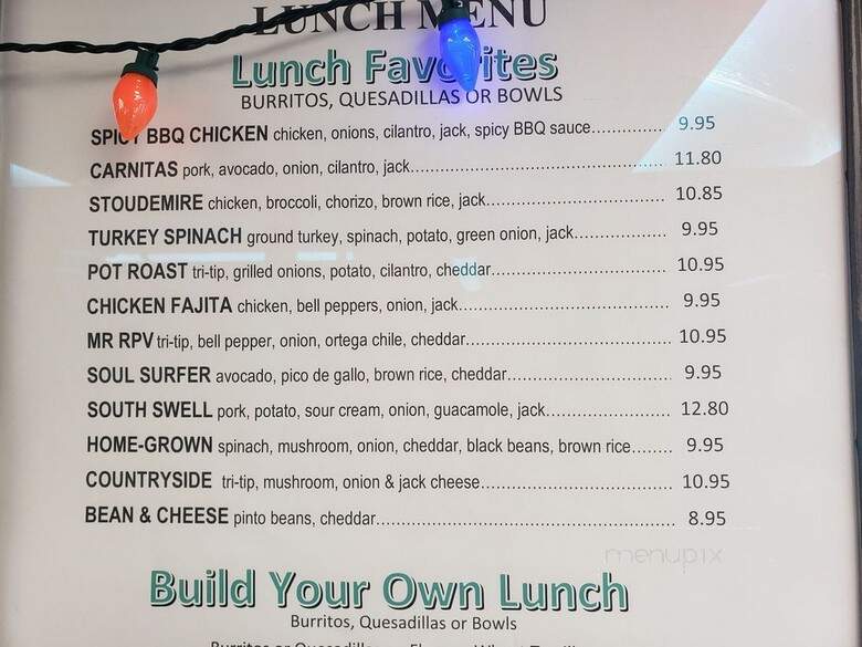 Brother's Burritos - Hermosa Beach, CA menu_pic