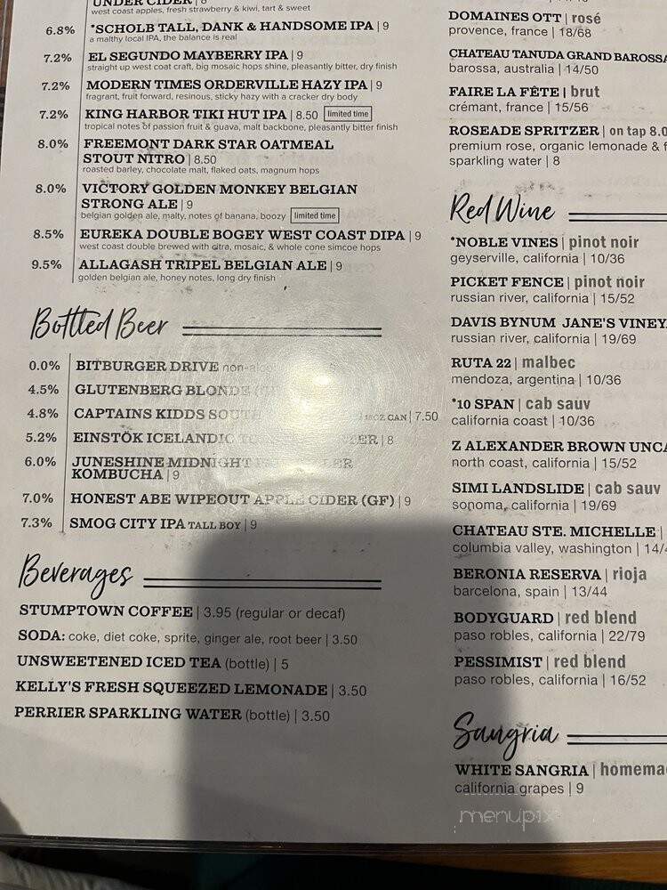 The Rockefeller - Hermosa Beach, CA menu_pic