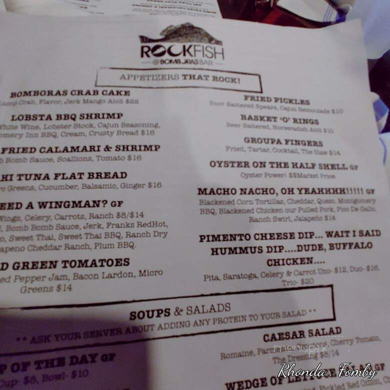Bomboras Grille - Hilton Head Island, SC menu_pic