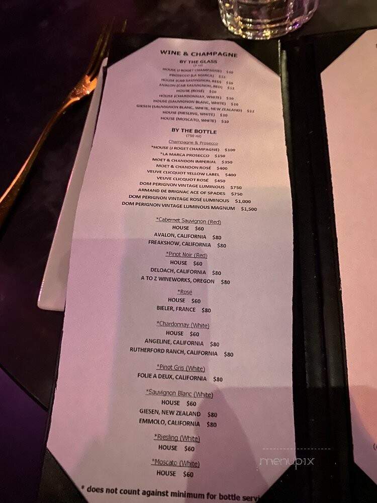 Next Door Lounge - Los Angeles, CA menu_pic