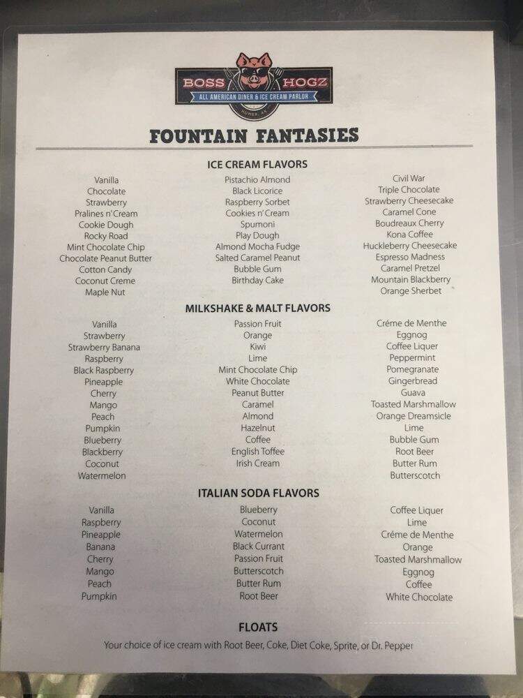 Boss Hoggz Restaurant - Homer, AK menu_pic