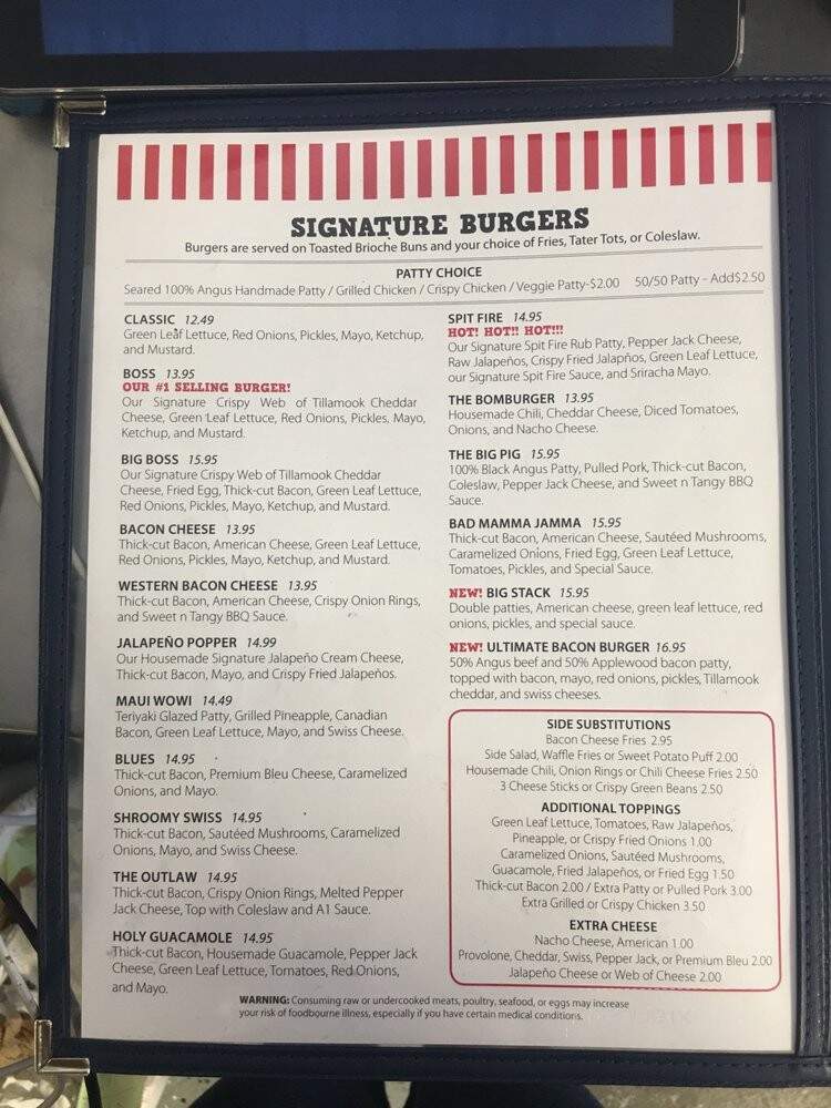 Boss Hoggz Restaurant - Homer, AK menu_pic