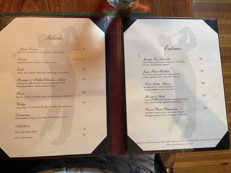 Sam Snead's Tavern - Hot Springs, VA menu_pic