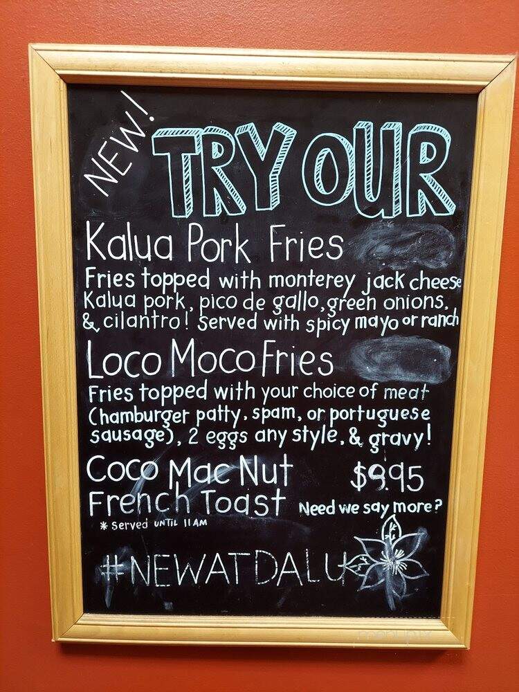 Da Lu'au Hawaiian Grill - Irvine, CA menu_pic