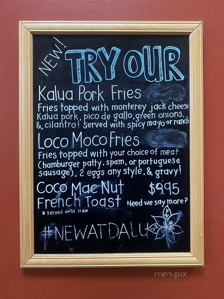 Da Lu'au Hawaiian Grill - Irvine, CA menu_pic